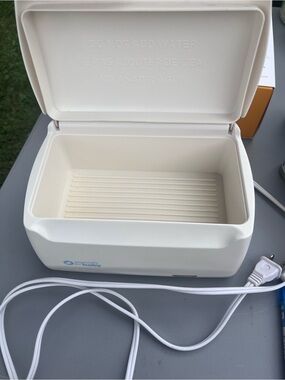 Electric White Baby Wipe Warmer and Storage Unit